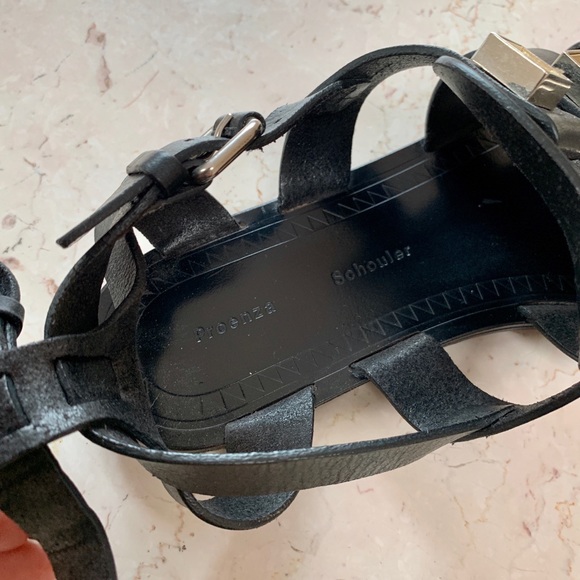Proenza Schouler Black Studded Gladiator Sandals - Picture 7 of 12